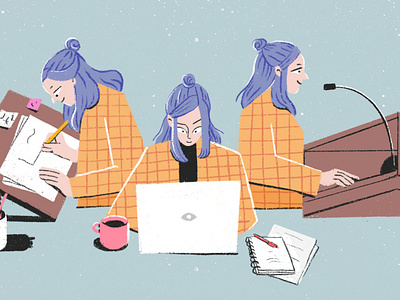 Editorial Illustration for UX Collective's "Leading with Craft"