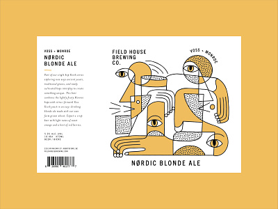 Nordic Blonde Ale abstract adobe illustrator beer beer label branding brewery design illustration illustrations labeldesign nordic