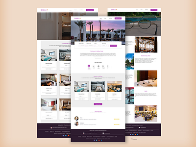 A hotel website design design minimal ui ux web