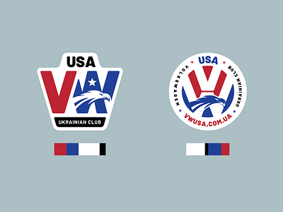Volkswagen USA Ukrainian Club brand branding design identity logo usa vector vw
