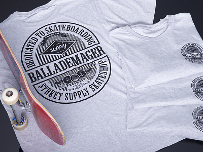 Ballademager // Street Supply Skateshop promotion skateboarding skateshop tshirt