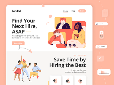 Landed | Peach Landing Home Page