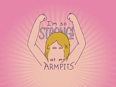 Kid Quote: I'm So Strong! Look at my Armpits