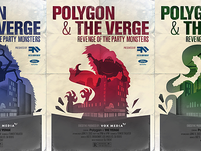 E3 Tryptic e3 event ford fiesta monsters movie poster party polygon robots the verge tower theater vox media