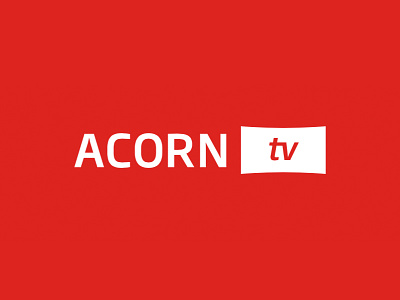 Acorn TV Logo acorn branding entertainment identity logo streaming television wordmark