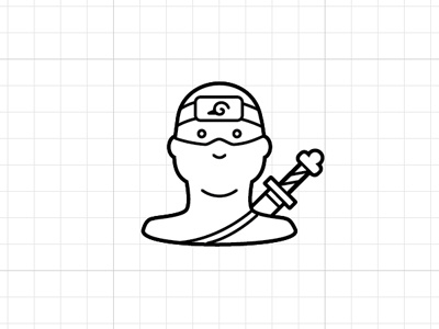 Naruto Ninja Icon character design icon naruto ninja profile vector