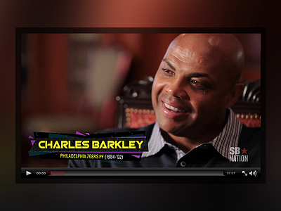 Lower Third Graphic 80s charles barkley costacos brothers documentary sb nation sports video vox media