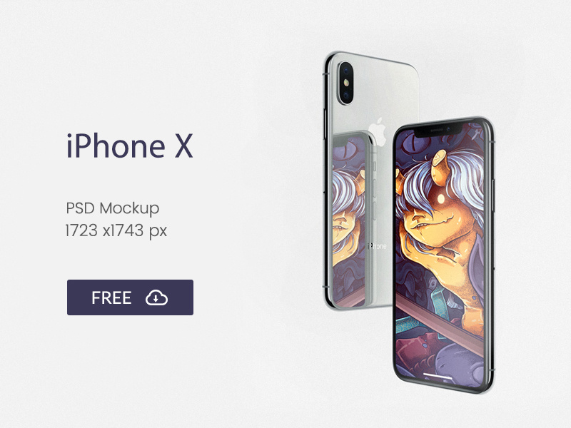 Free iPhone X mockup psd free mockup iphone phonex