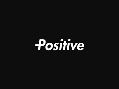 Positive Brand band black branding identity logo logo design positive red