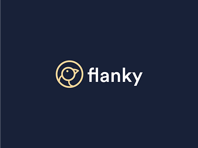 Flanky bird branding flanky identity illustrator logo