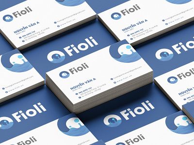 Fioli Business Card branding business card circle design illustration illustrations liquid logo logo design logodesign namecard purifier purity water