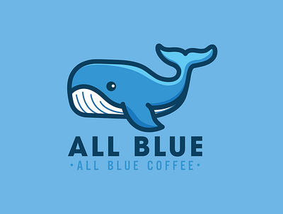 All Blue Coffee Logo by Brandall Agency adobe illustrator branding logo logo design