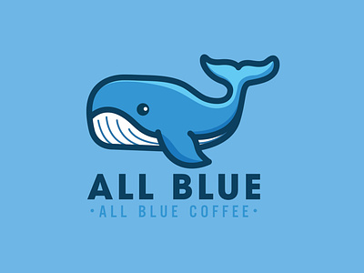 All Blue Coffee Logo by Brandall Agency