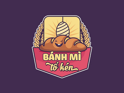 Bánh mì Tổ kén Logo by Brandall Agency