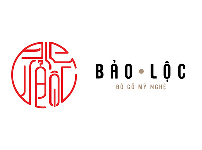 Bảo Lộc - Đồ gỗ Mỹ nghệ Logo by Brandall Agency adobe illustrator brandall branding design flat icon illustration logo logo design vector