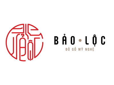 Bảo Lộc - Đồ gỗ Mỹ nghệ Logo by Brandall Agency