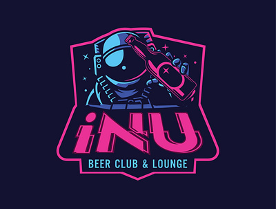 iNu beer club & Lounge logo by Brandall Agency adobe illustrator brandall branding design flat icon illustration logo logo design vector