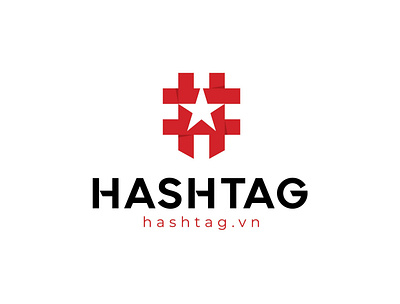 Hashtag.vn logo by Brandall Agency adobe illustrator brandall branding design flat hash hashtag hashtags icon illustration logo logo design mark star tag tagline tags vector