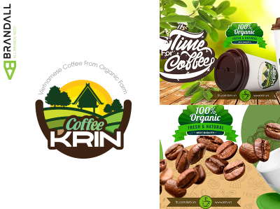 KRIN Coffee logo by Brandall Agency