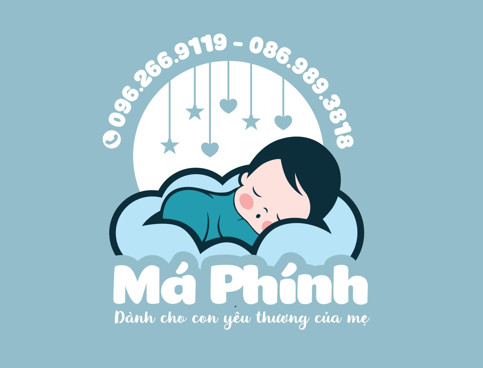 Má Phính - Chubby Baby logo by Brandall Agency by Brandall Design ...