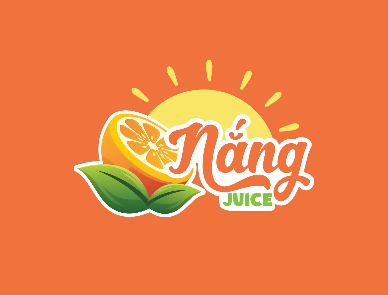 Nắng Juice - Sunshine Juice logo by Brandall Agency by Brandall Design