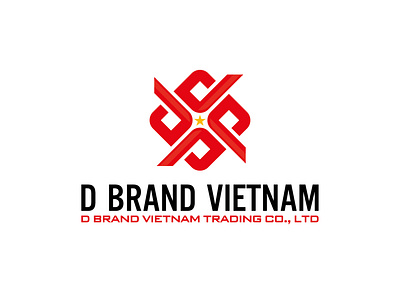 D Brand Vietnam Trading logo by Brandall Agency adobe illustrator brandall branding d design flat illustration logo logo design star trading vector