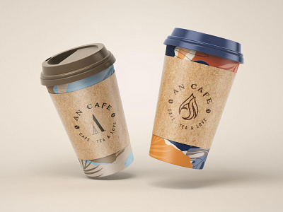 An Cafe - Cafe, Tea & Love logo by Brandall Agency