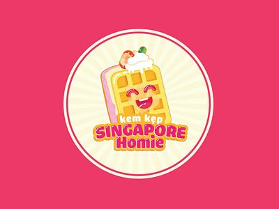 Singapore Homie Cream cake logo by Brandall Agency
