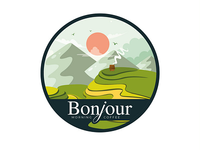Bonjour - Moring Coffee logo by Brandall Agency