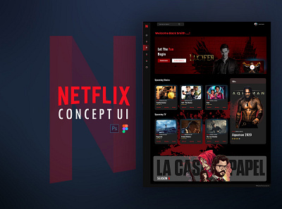 NETFLIX CONCEPT UI graphic design ui