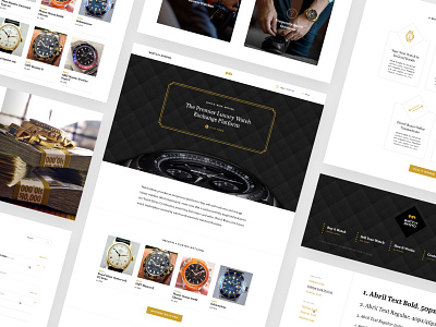 Watch Rhino Web luxury prototype ui web web design website
