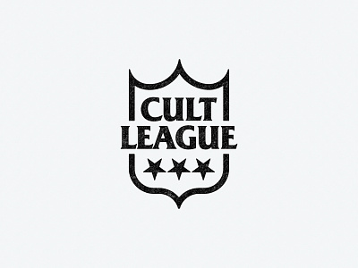 Cult League branding cult fashion football league logo podcast shield sports stars