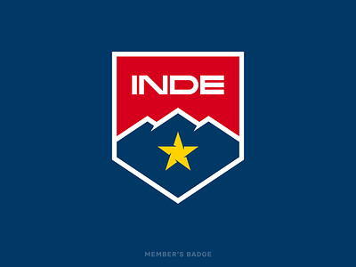 INDE - Member's Badge arizona badge branding crest inde logo motorsports mountains racing star