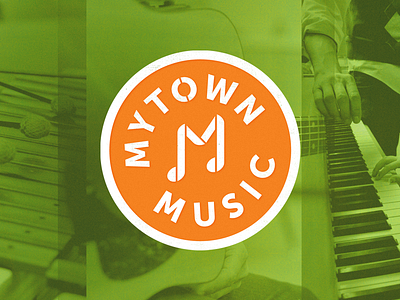 MyTown Music education logo museo sans music mytown stencil