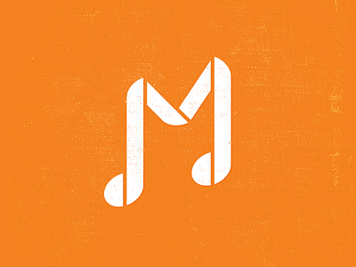 MyTown Music education icon logo music musical note mytown stencil