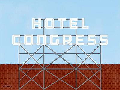 Hotel Congress arizona lost type outage signage tucson type