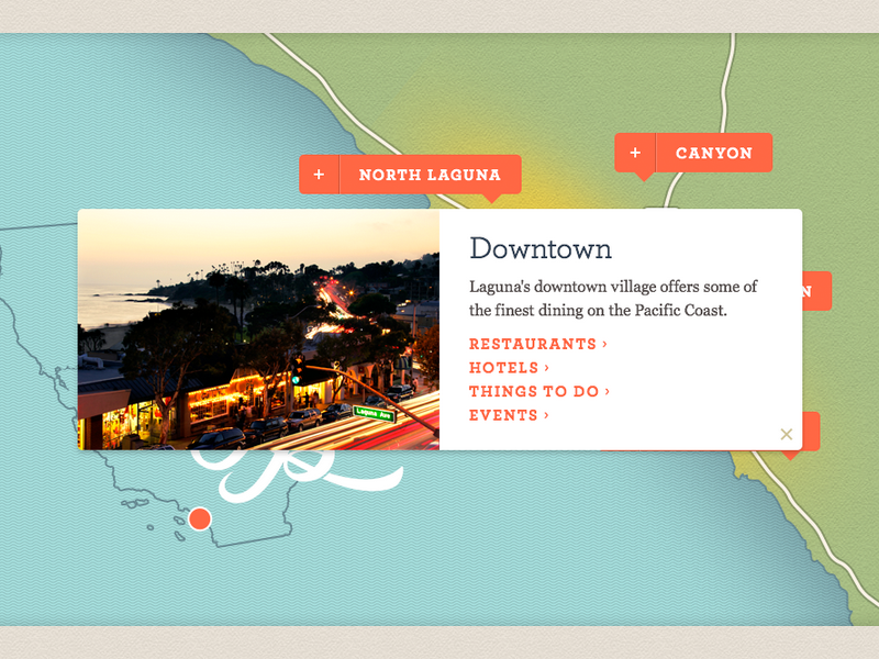 Visit Laguna Beach Custom Map By Alex Parisi On Dribbble   Laguna Map 800x600 