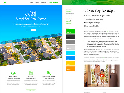 Real Estate Landing Page & UI real estate realtor ui web design website