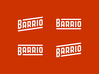Barrio barrio custom type typography wordmark