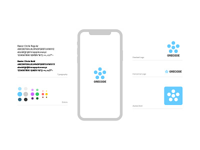 Grecode app basier dots grecode logo style guide