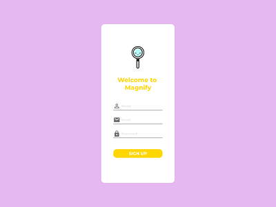 DailyUI #001 — Sign Up