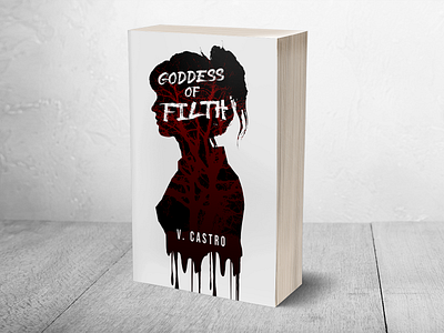 Goddess of Filth a book cover design a fantastic book cover book cover adobe illustrator book cover affinity book cover animation book cover app book cover artist book cover design book cover design in illustrator book cover design in photoshop