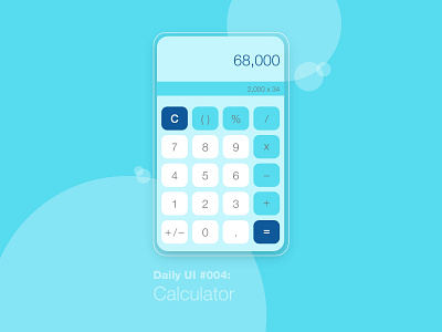 Daily UI #004: Calculator