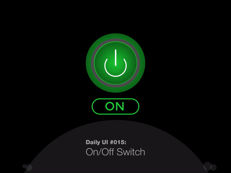 Daily UI #015: On/Off Switch 015 100 days of ui daily 100 challenge daily ui dailychallenge dailycreativechallenge dailyui dailyuichallenge happy learning learning is fun onoffswitch uidesign