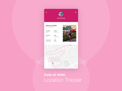 Daily UI #020: Location Tracker 100 days of ui app daily challenge dailyui dailyuichallenge design challenge happy learning learning is fun location tracker uidesign uiux
