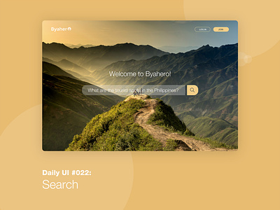 Daily UI #022: Search 100 days of ui daily design dailylogochallenge dailyui dailyuichallenge design happy learning learning is fun search travel ui ux website
