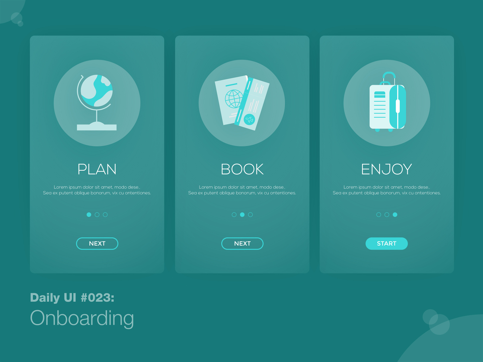 Daily UI #023: Onboarding by Chona Duroga on Dribbble