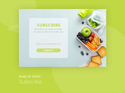 Daily UI #026: Subscribe