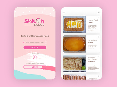 ShilohLICIOUS App UI Design app design app designer application application design food app happy learning learning is fun proposed design ui design ui ux