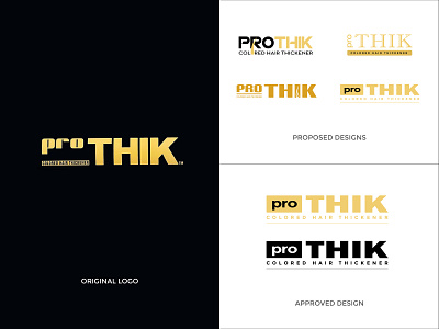 PRO THIK Company Logo Redesign company brand logo company logo company logo design logo logo design logo rebranding prothikhair rebranding redesign